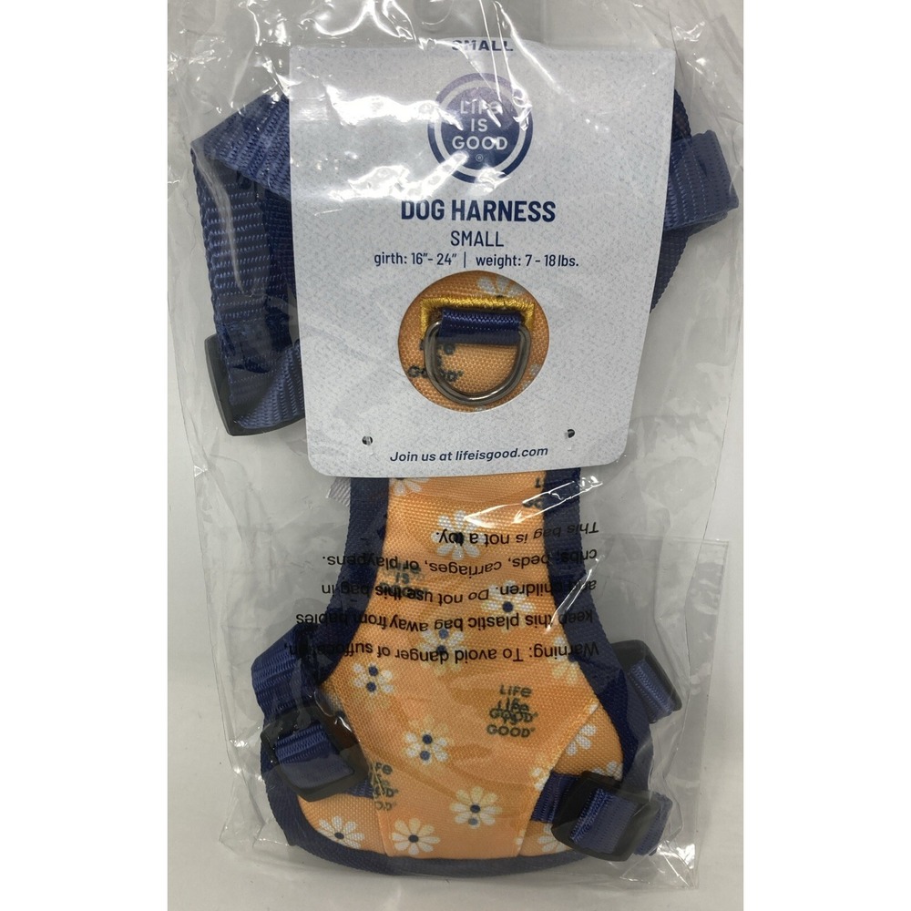 Life is Good Daisy Dog Harness SMALL 7-18‎ lbs NWT   🌼